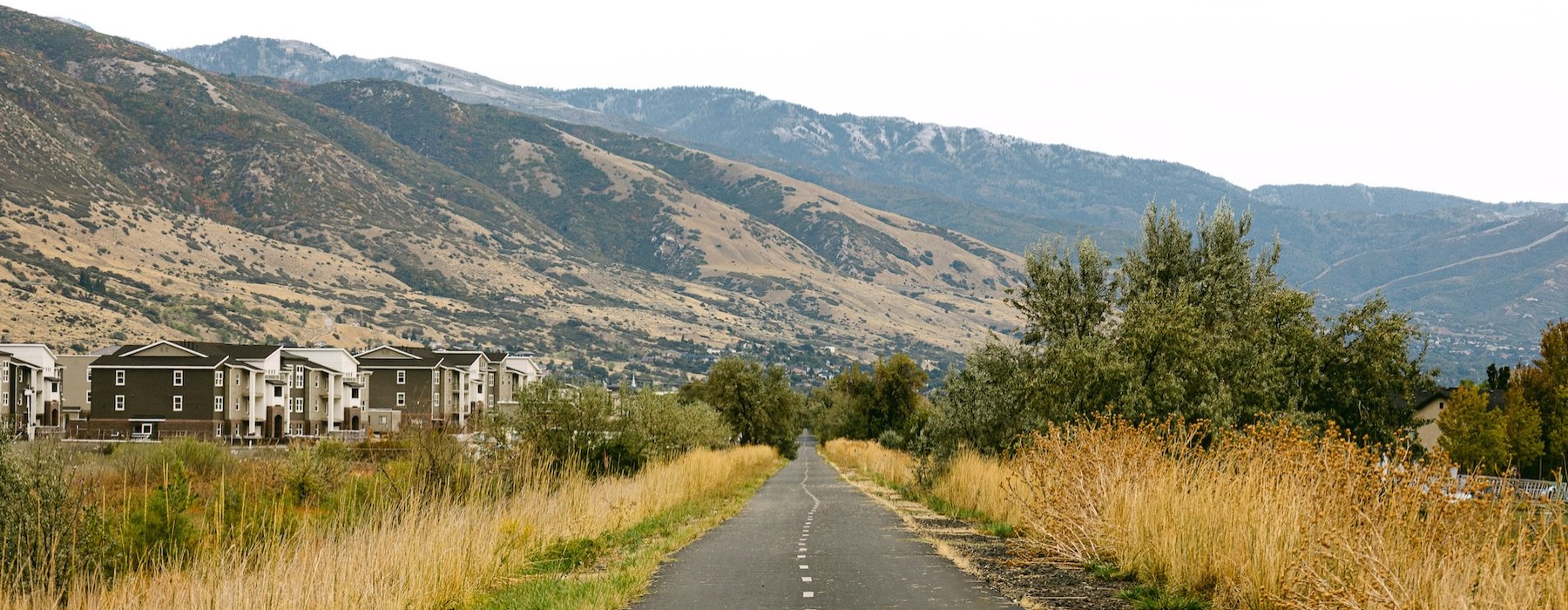 a road leading to mountains